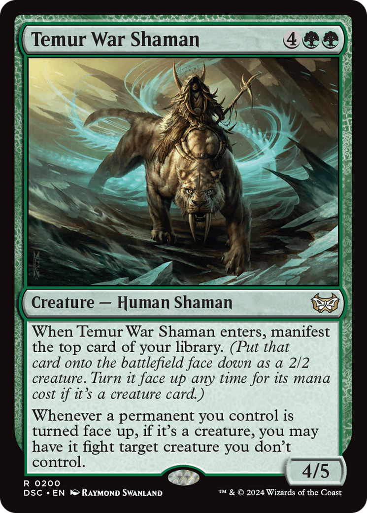 {R} Temur War Shaman [Duskmourn: House of Horror Commander][DSC 200]