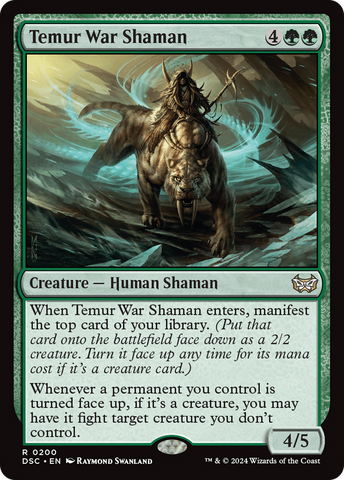 {R} Temur War Shaman [Duskmourn: House of Horror Commander][DSC 200]