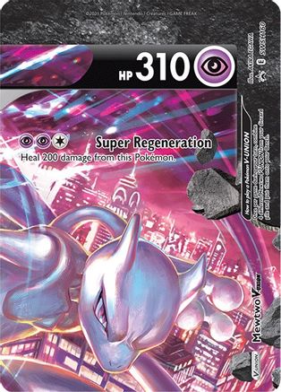 [PKM] Mewtwo V-Union (SWSH160) [Sword & Shield: Black Star Promos]