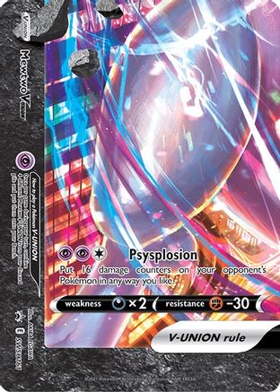[PKM] Mewtwo V-Union (SWSH161) [Sword & Shield: Black Star Promos]