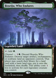 {R} Boseiju, Who Endures (Extended Art) [Kamigawa: Neon Dynasty][NEO 501]