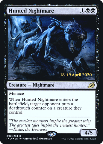 {R} Hunted Nightmare [Ikoria: Lair of Behemoths Prerelease Promos][PR IKO 092]