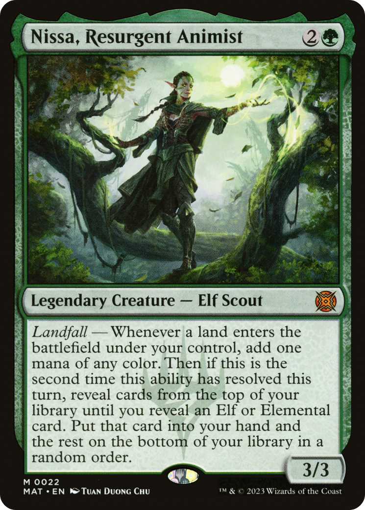 {R} Nissa, Resurgent Animist [March of the Machine: The Aftermath][MAT 022]