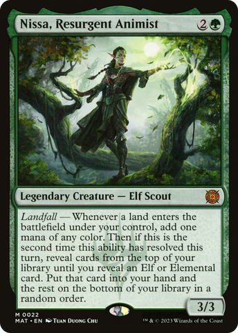 {R} Nissa, Resurgent Animist [March of the Machine: The Aftermath][MAT 022]