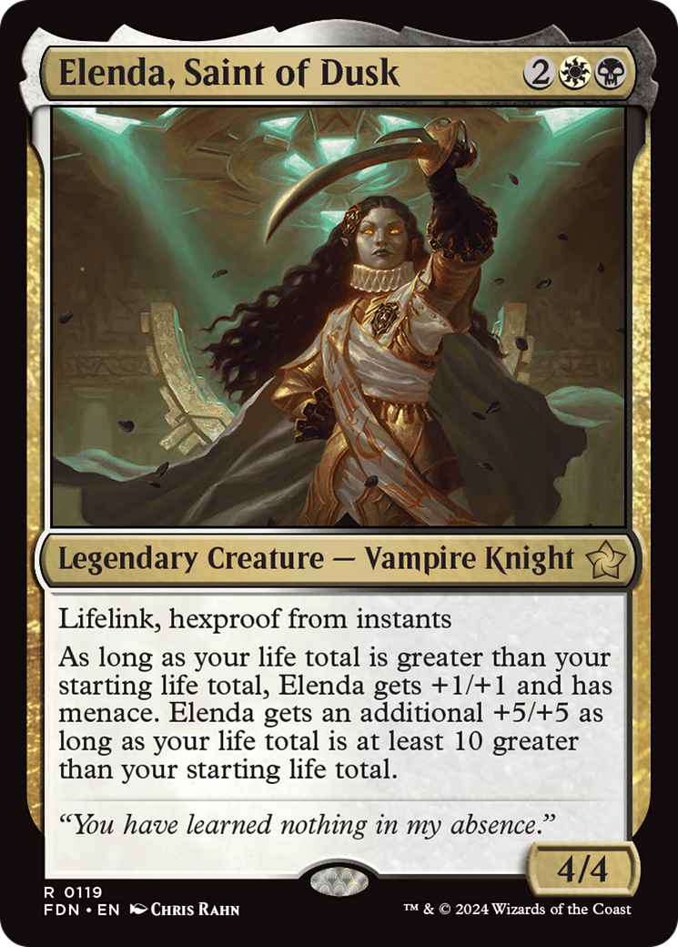 {@R} Elenda, Saint of Dusk [Foundations][FDN 119]