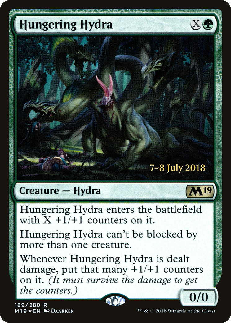 {R} Hungering Hydra [Core Set 2019 Prerelease Promos][PR M19 189] - Misty Mountain Games