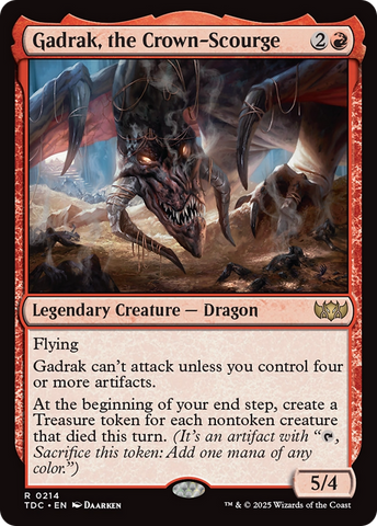 {R} Gadrak, the Crown-Scourge [Tarkir: Dragonstorm Commander][TDC 214]
