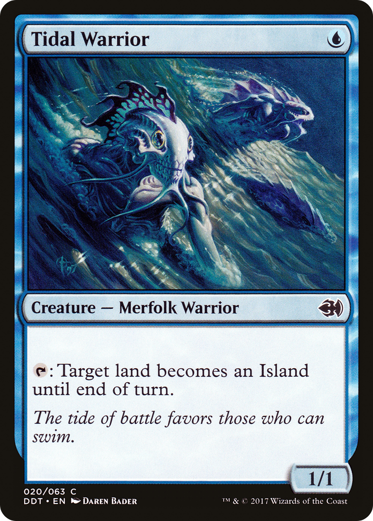 {C} Tidal Warrior [Duel Decks: Merfolk vs. Goblins][DDT 020] - Misty Mountain Games