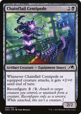 {C} Chainflail Centipede [Kamigawa: Neon Dynasty][NEO 090]
