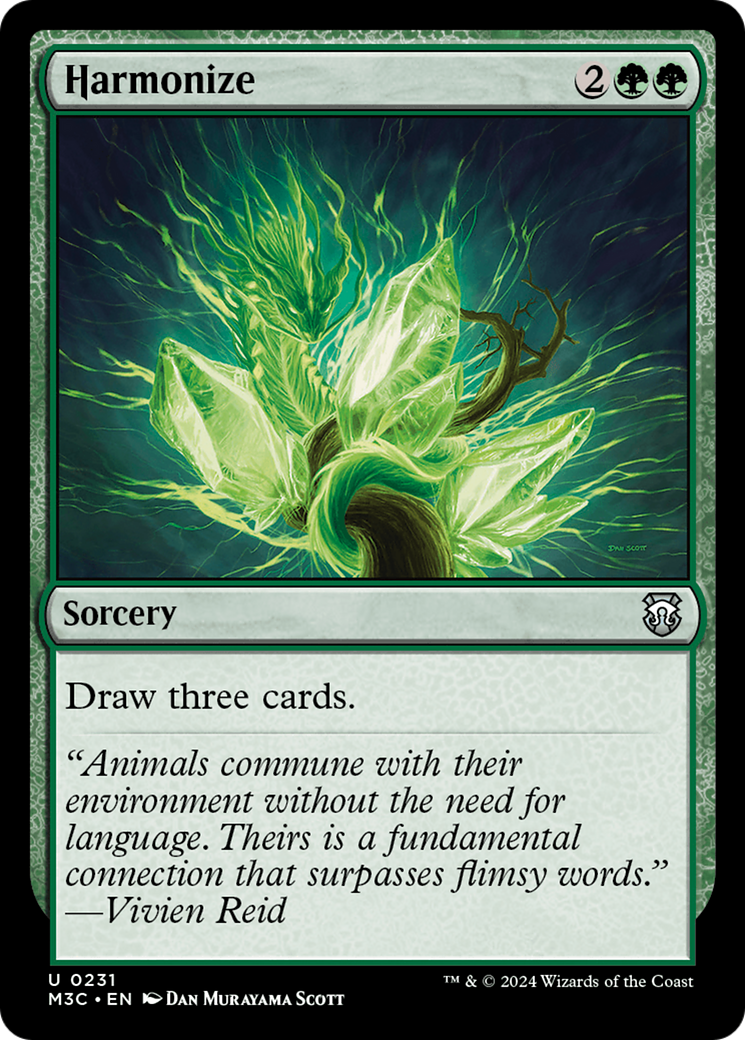 {C} Harmonize (Ripple Foil) [Modern Horizons 3 Commander][RPF M3C 231]