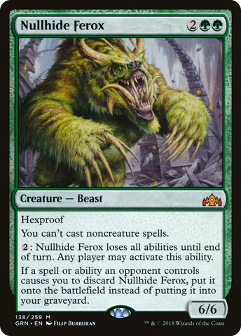 {R} Nullhide Ferox [Guilds of Ravnica][GRN 138]