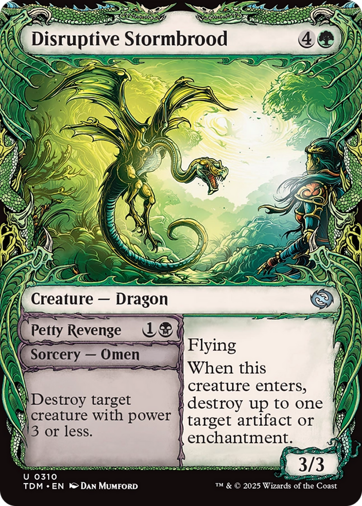 {@C} Disruptive Stormbrood (Showcase) [Tarkir: Dragonstorm][TDM 310]