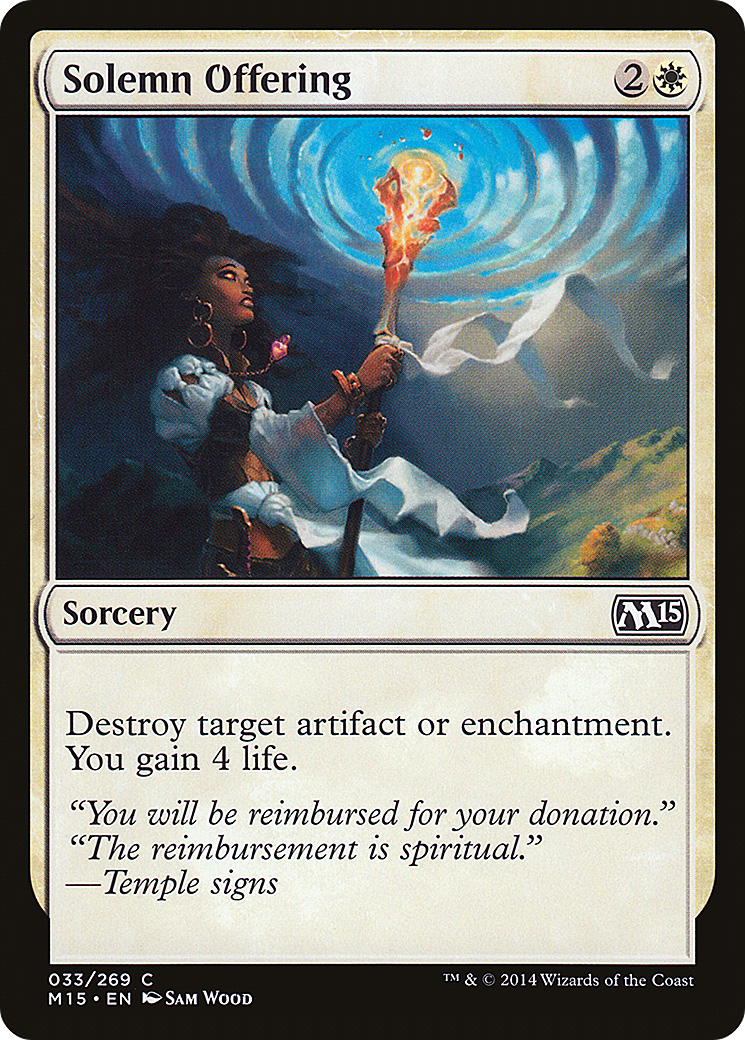{C} Solemn Offering [Magic 2015][M15 033] - Misty Mountain Games
