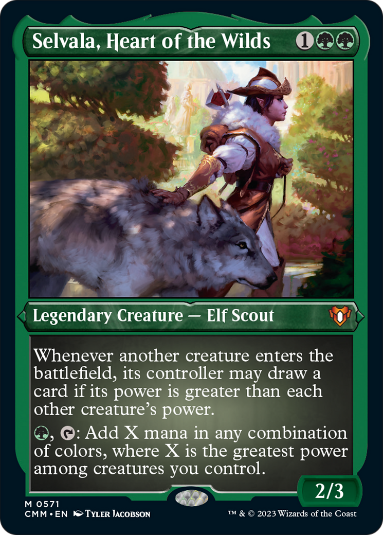 {R} Selvala, Heart of the Wilds (Foil Etched) [Commander Masters][CMM 571]