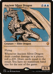 {R} Ancient Silver Dragon (Showcase) [Commander Legends: Battle for Baldur's Gate][CLB 382]