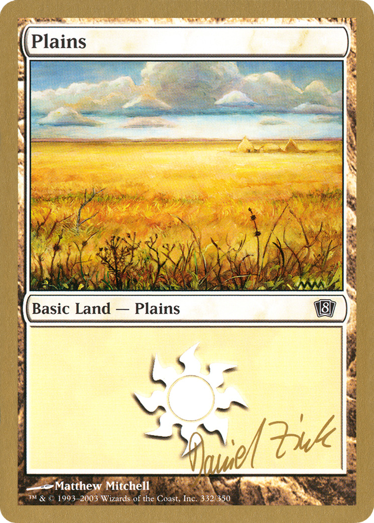 {B}[GB WC03 DZ332] Plains (dz332) (Daniel Zink) [World Championship Decks 2003]
