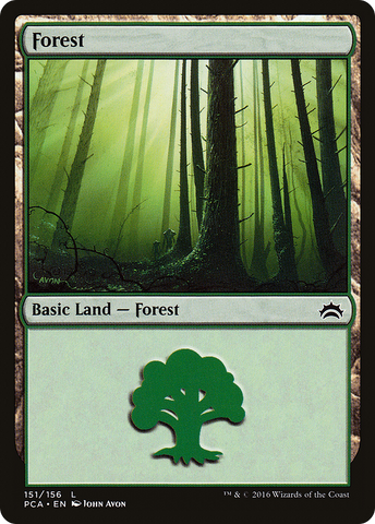 {B}[PCA 151] Forest (151) [Planechase Anthology]