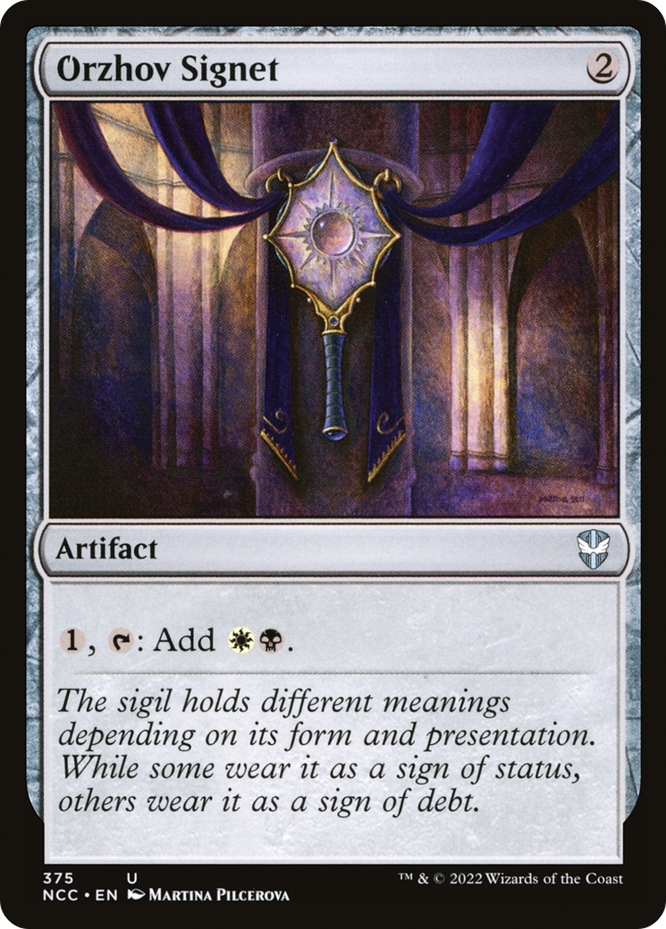 {C} Orzhov Signet [Streets of New Capenna Commander][NCC 375]
