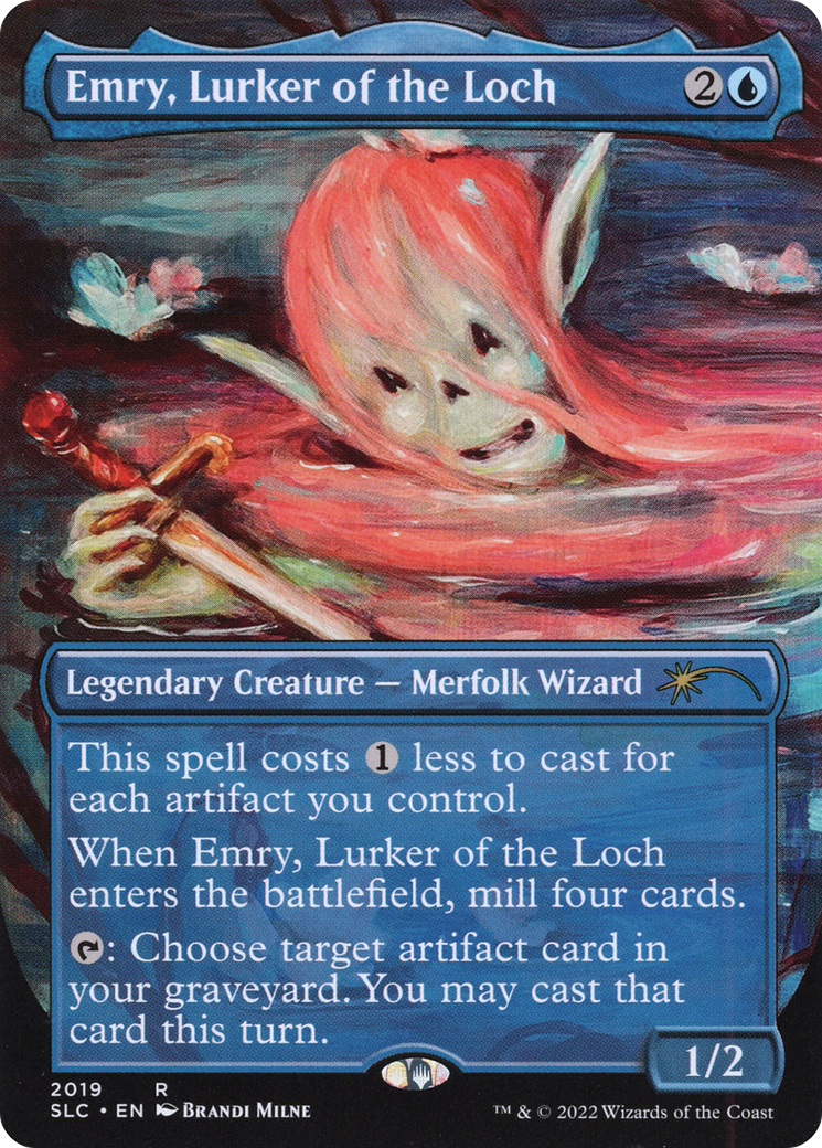 {R} Emry, Lurker of the Loch (Borderless) [Secret Lair 30th Anniversary Countdown Kit][SLC 2019]