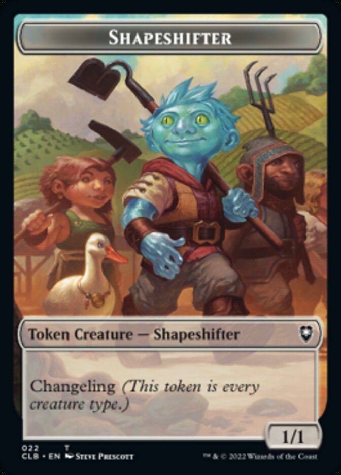 {T} Shapeshifter (022) // Clue Double-sided Token [Commander Legends: Battle for Baldur's Gate Tokens][TCLB 022]