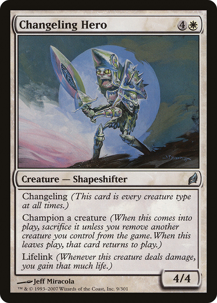 {C} Changeling Hero [Lorwyn][LRW 009]
