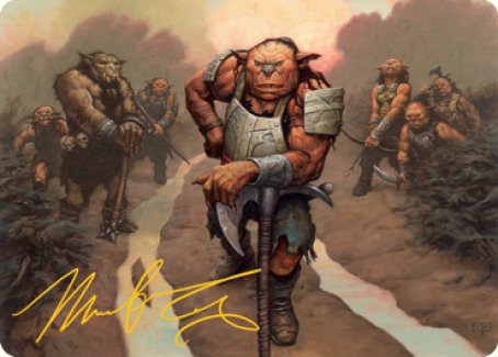 {A} Hobgoblin Bandit Lord Art Card (Gold-Stamped Signature) [Dungeons & Dragons: Adventures in the Forgotten Realms Art Series][GS AAFR 030]