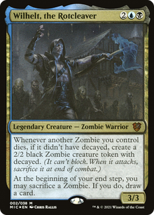 {R} Wilhelt, the Rotcleaver [Innistrad: Midnight Hunt Commander][MIC 002]