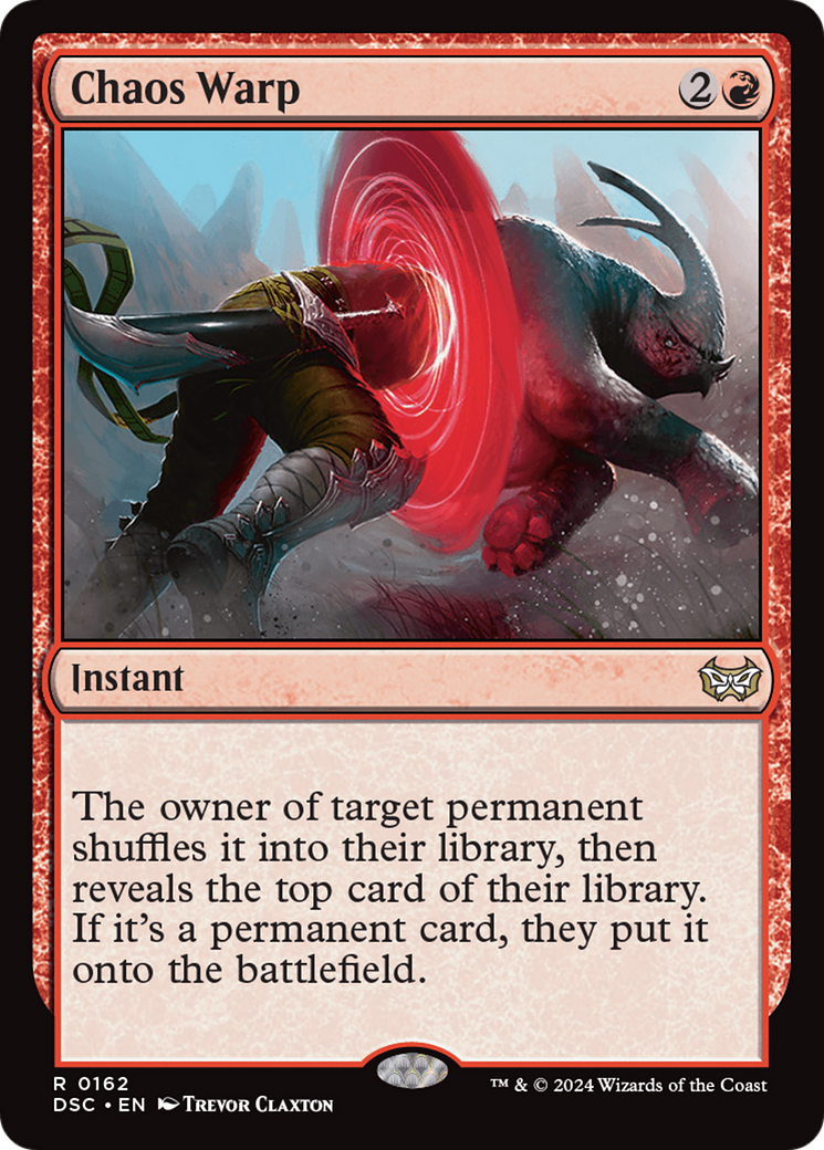 {R} Chaos Warp [Duskmourn: House of Horror Commander][DSC 162]