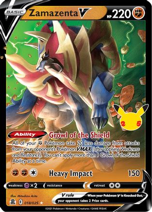 [PKM] Zamazenta V (018/025) [Celebrations: 25th Anniversary]