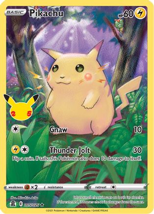 [PKM-R] Pikachu (005/025) [Celebrations: 25th Anniversary]