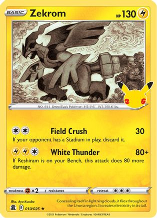 [PKM-R] Zekrom (010/025) [Celebrations: 25th Anniversary]