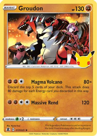 [PKM-R] Groudon (017/025) [Celebrations: 25th Anniversary]