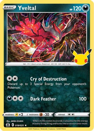 [PKM] Yveltal (019/025) [Celebrations: 25th Anniversary]