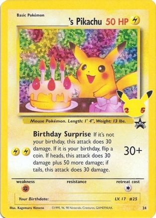 [PKM] _____'s Pikachu (24) [Celebrations: 25th Anniversary - Classic Collection]