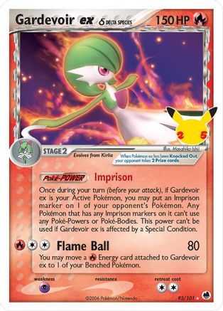 [PKM-R] Gardevoir ex (93/101) (Delta Species) [Celebrations: 25th Anniversary - Classic Collection]