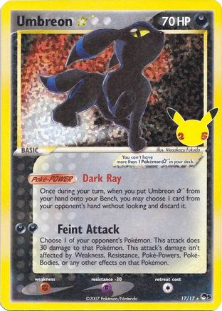 [PKM] Umbreon (17/17) (Star) [Celebrations: 25th Anniversary - Classic Collection]