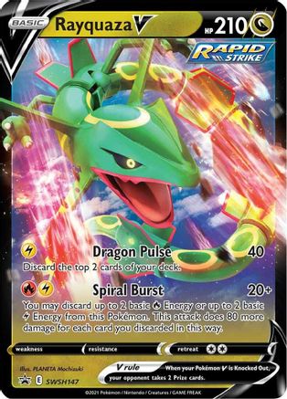 [PKM] Rayquaza V (SWSH147) [Sword & Shield: Black Star Promos]