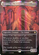 {@R} Arahbo, the First Fang (Borderless) (Mana Foil) [Foundations][FDN 363]