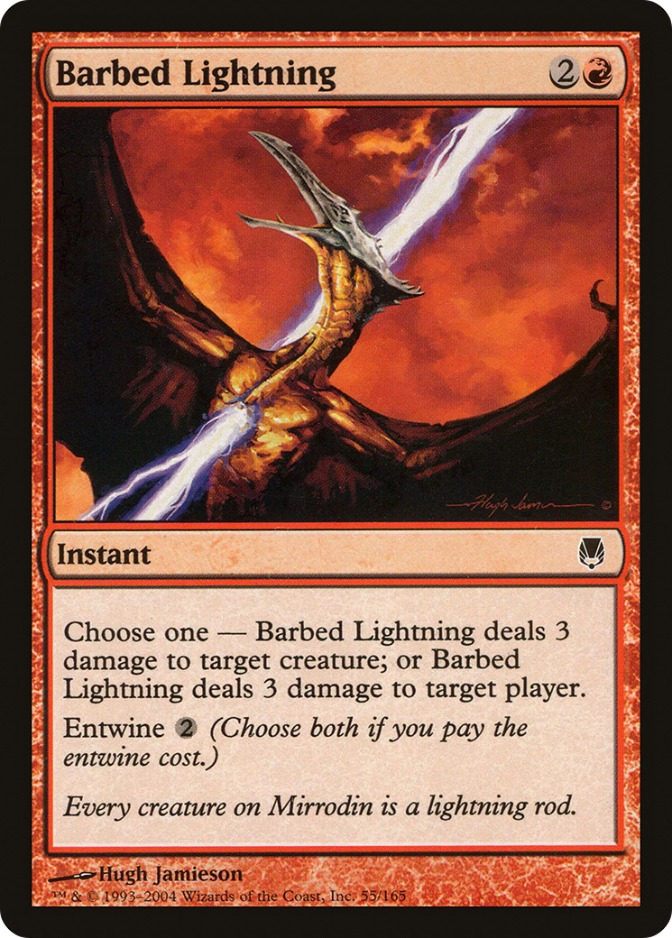 {C} Barbed Lightning [Darksteel][DST 055]