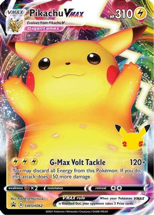 [PKM] Pikachu VMAX (SWSH062) (Celebrations) [Sword & Shield: Black Star Promos]