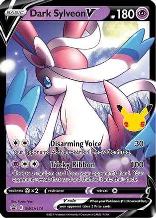 [PKM] Dark Sylveon V (SWSH134) (Celebrations) [Sword & Shield: Black Star Promos]