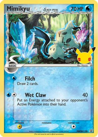 [PKM-R] Mimikyu (SWSH136) (Delta Species) (Celebrations) [Sword & Shield: Black Star Promos]