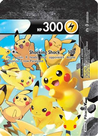 [PKM-R] Pikachu V-UNION (SWSH140) (Celebrations) [Sword & Shield: Black Star Promos]
