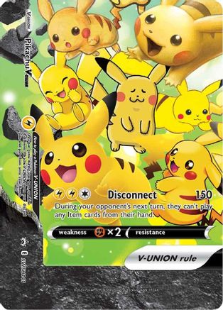 [PKM-R] Pikachu V-UNION (SWSH141) (Celebrations) [Sword & Shield: Black Star Promos]