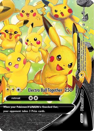 [PKM-R] Pikachu V-UNION (SWSH142) (Celebrations) [Sword & Shield: Black Star Promos]