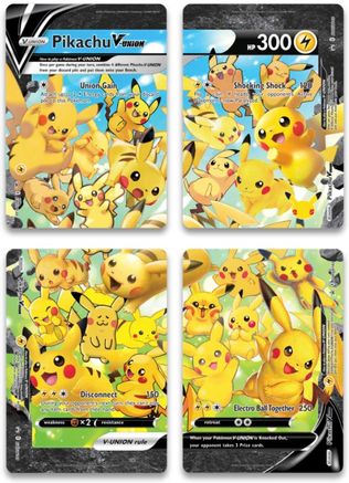 [PKM] Pikachu V-UNION (Set of 4) [Sword & Shield: Black Star Promos]