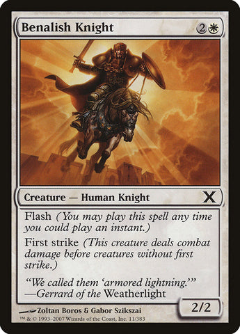 {C} Benalish Knight [Tenth Edition][10E 011]