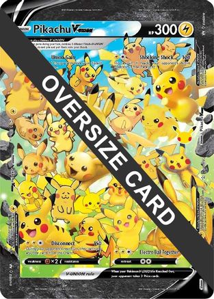 [JUM PKM-R] Pikachu V-UNION (Jumbo Card) [Sword & Shield: Black Star Promos]
