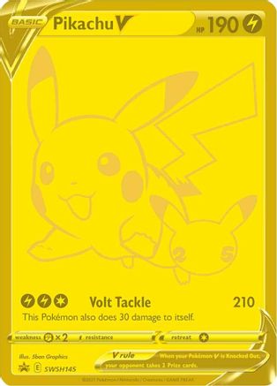 [PKM-R] Pikachu V (SWSH145) (Celebrations) [Sword & Shield: Black Star Promos]