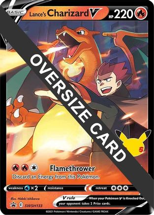 [JUM PKM-R] Lance's Charizard V (SWSH133) (Jumbo Card) [Sword & Shield: Black Star Promos]